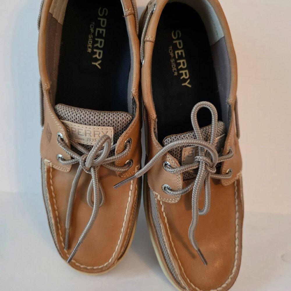 Sperry Top Sider Authentic 2 Tone Boat Shoes, Men's Size 10.5 - Picture 5 of 8